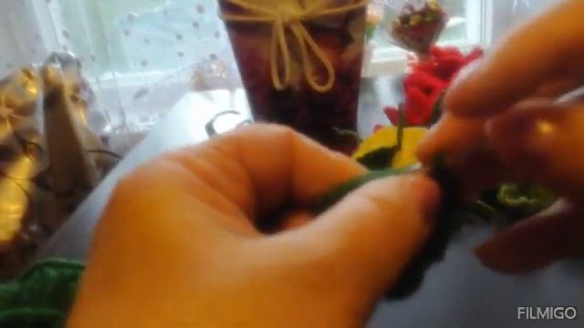 Вяжем #чашелистики # для роз# смотреть онлайн