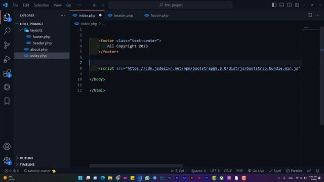 035 Back End - Header and Footer - PHP (2023) смотреть онлайн