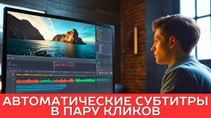 Как сделать автоматические субтитры в Davinci без плагинов?