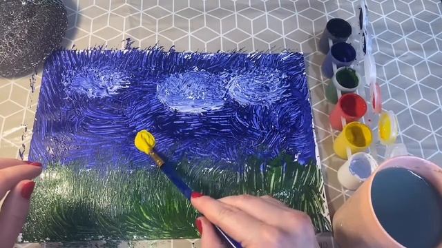 Нетрадиционная техника рисования металлической губкой.#BerryKids смотреть онлайн