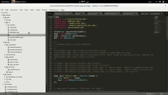 Building Web APIs using slim framework and angularJs بالعربي смотреть онлайн