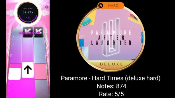 [Beatstar custom chart] Paramore - Hard Times (deluxe hard)