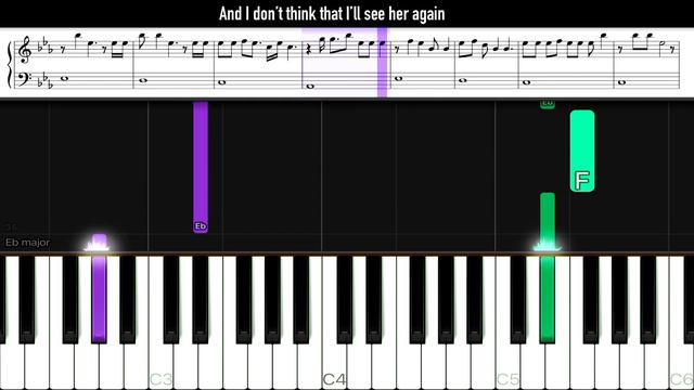 James Blunt - You’re Beautiful | SLOW EASY Piano Tutorial | w/ Sheet & Lyrics смотреть онлайн