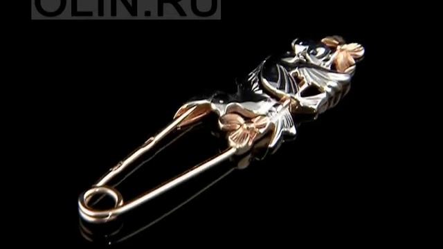 Булавка "Колибри" из золота смотреть онлайн