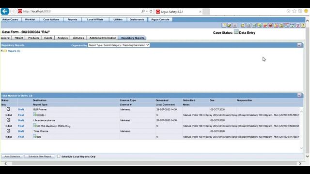 Oracle Argus Safety: Batch Report Generation AG Service смотреть онлайн