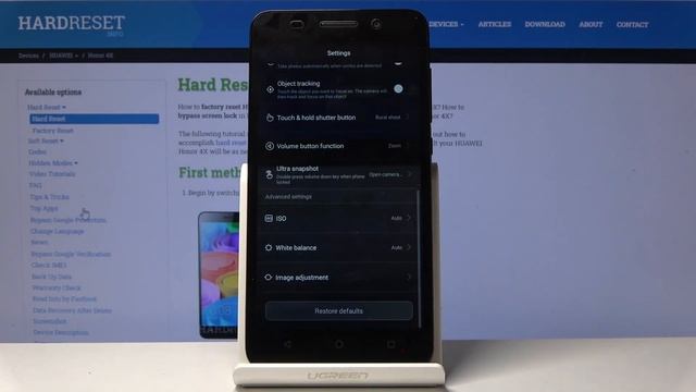 How to Reset Camera in HUAWEI Honor 4X - Restore Camera Defaults смотреть онлайн