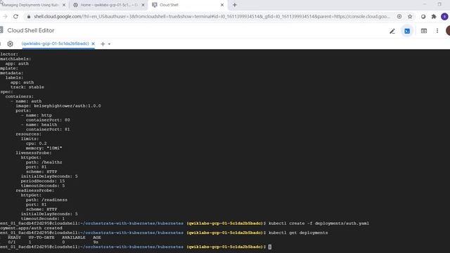 Managing Deployments Using Kubernetes Engine || SetUp & Configure a Cloud Environment in GoogleClou смотреть онлайн