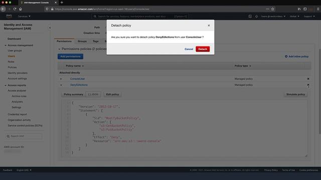 Why am I getting an Access Denied error from the Amazon S3 console while I modify a bucket policy? смотреть онлайн