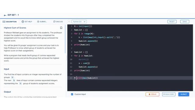 Highest Sum of Scores | IDP Set 1 | Python coding tips tricks | Nxtwave ccbp | Python IDP | CCBP 4. смотреть онлайн