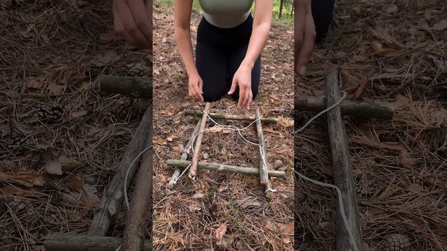 Very Resourceful GIRL ? #camping #survival #bushcraft #outdoors