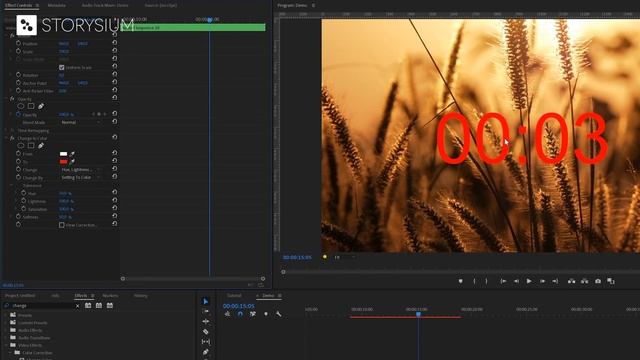Create an ANIMATED COUNTDOWN TIMER in Adobe Premiere Pro. смотреть онлайн