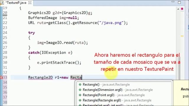 Crear TexturePaint con BufferedImagen con Imagen Java смотреть онлайн