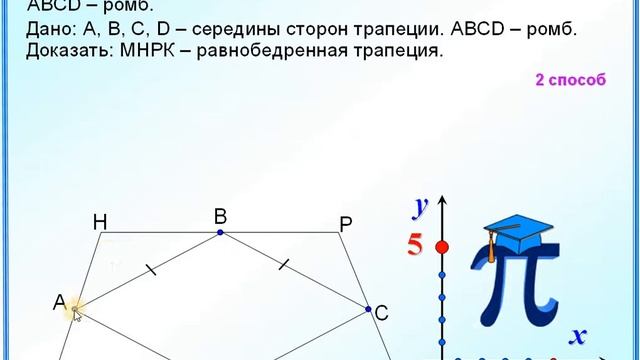 Задание 25 Равнобедренная трапеция смотреть онлайн