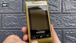 YEEMI Dual Screen Cell Phones Push Button SOS Call FM Radio Russian Key Board