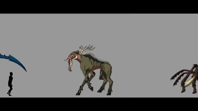 Сравнение размеров МОНСТРОВ из ФИЛЬМОВ (MOVIE MONSTERS) смотреть онлайн