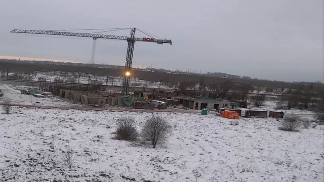 Таймлапс | ЖК PLUS Пулковский | работа башенного крана Jaso