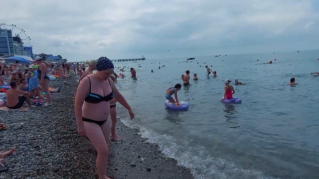 Лазаревское 30 июня 2022 чистое море!!!!! смотреть онлайн