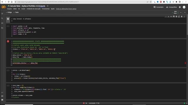 Programa Python - Beta: gestão de risco e diversificação equilibrada смотреть онлайн