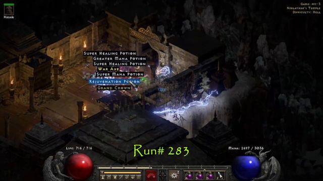 D2R - 1000 Ladder Pindle Runs Drop Highlights