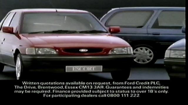 Ford Dealership Commercial 1993 - Escort Orion - UK Advert смотреть онлайн