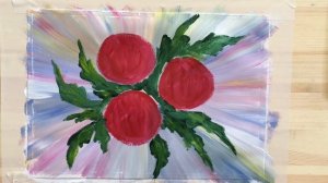 Пионы. Правополушарное рисование.