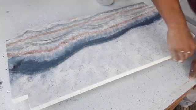 IMITACIÓN GRANITO en MDF en Color Blanco con Vetas Obscuras #pintura #imitación #granito #mdf смотреть онлайн