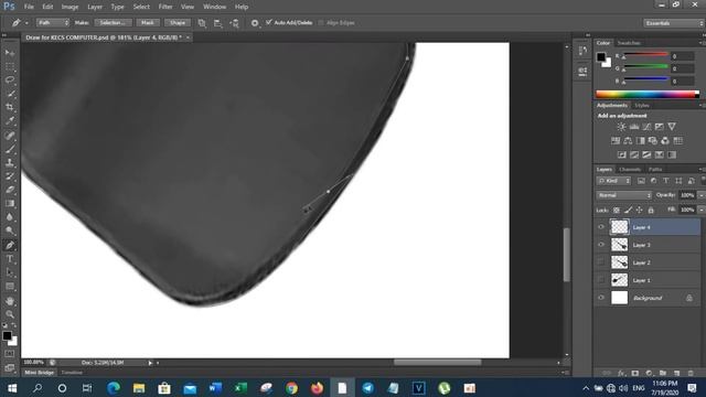 Learn to install and draw some tools in Adobe Photoshop CS6 by pen tool. смотреть онлайн