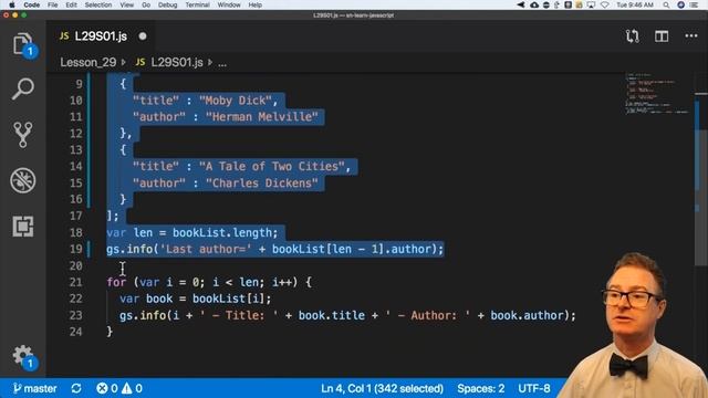 Learn JavaScript on the Now Platform: Lesson 29 - Arrays of Objects смотреть онлайн