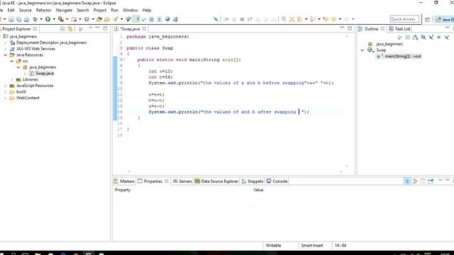 java without using 3rd variable swapping the values of 2 variables смотреть онлайн