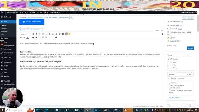 SEO your WordPress or any other blogs for affiliate marketing смотреть онлайн