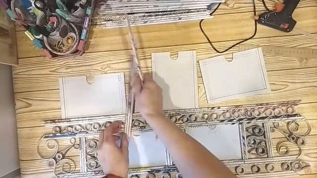 ФОТОРАМКА ИЗ ГАЗЕТ! ОЧЕНЬ КРАСИВАЯ РАМКА СВОИМИ РУКАМИ! смотреть онлайн