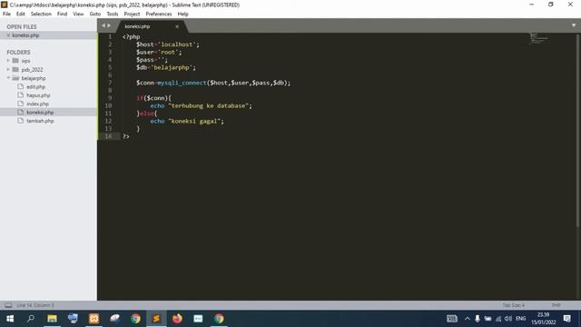 2. Belajar PHP ❗Membuat koneksi ke database ❓ CRUD PHP #Annaafi #phpmysql #PHP смотреть онлайн