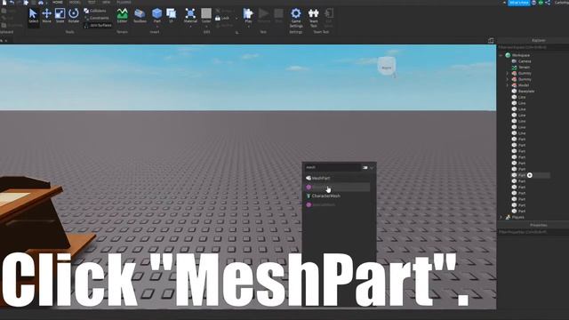 How to Convert a Model/Object Into a Mesh | ROBLOX STUDIO смотреть онлайн