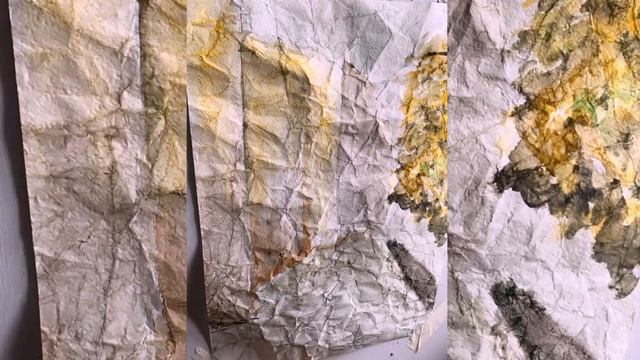 Мастер класс Рисунок на мятой бумаге смотреть онлайн
