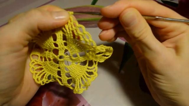 Салфетка крючком. Часть 1. смотреть онлайн