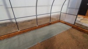 каркасный бассейн в теплице,  подготовка.