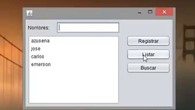 Registro, Listado y Búsqueda (con selección) de Nombres en un Jframe - Java - Netbeans смотреть онлайн