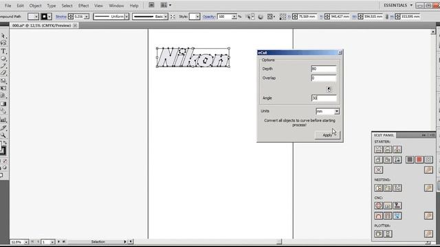 ECut For AI CNC EdgeRoll Example 1