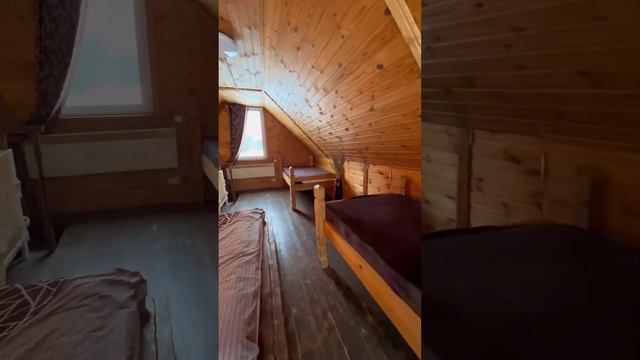 ИЗБА ОХОТНИКА. Зима. Виды из окон спальни и гостиной. смотреть онлайн