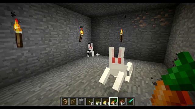 How To Tame And Breed Rabbits In Minecraft 1.8 смотреть онлайн