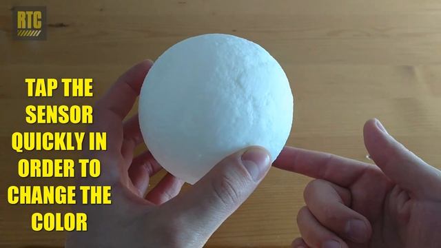 Rechargeable 3D Moon Lamp for Office Desk and LED Table Night Light смотреть онлайн