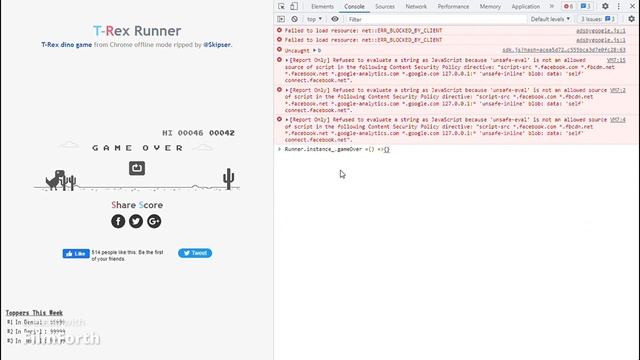 how to dont die in google t-rex game смотреть онлайн