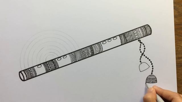 Flute Mandala art for beginners | Flute Mandala Art | Step by step смотреть онлайн