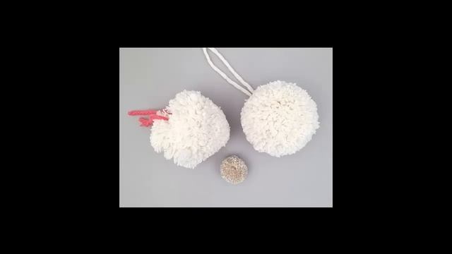 Мастер класс Симпатичный песик из помпонов