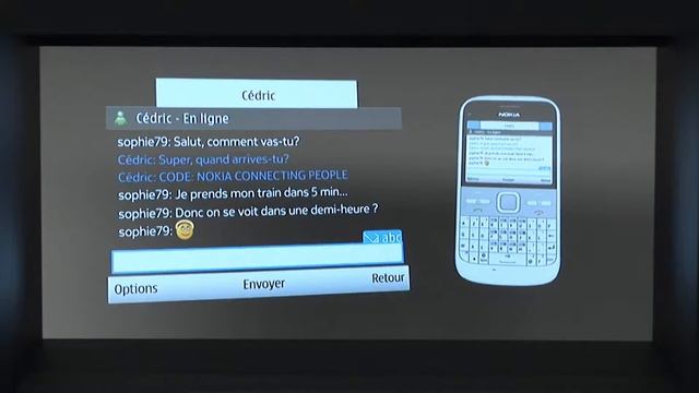Hologram Nokia E5 close up смотреть онлайн
