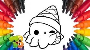 Рисовашка Как нарисовать прикольного осьминога How to draw a cool octopus