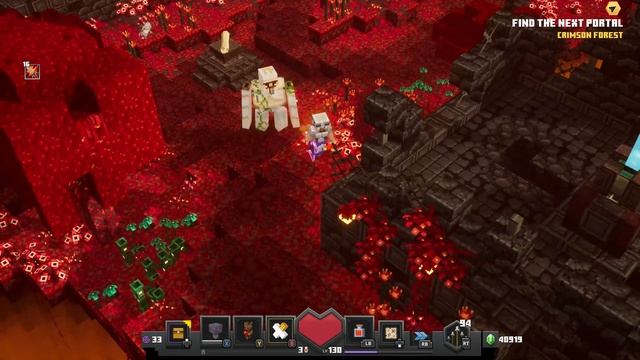 Minecraft Dungeons DLC [Flames of the Nether][Crimson Forest Walkthrough] смотреть онлайн