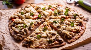 🍕 Пицца из муки зеленой гречки - рецепт пп пиццы без глютена, вкусно и полезно!