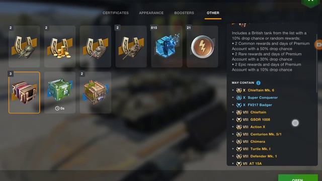 WoT Blitz British Container смотреть онлайн