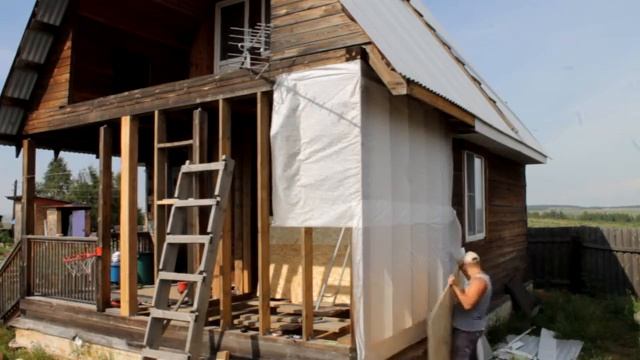 Санузел в деревянном доме своими руками. смотреть онлайн